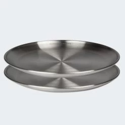 Assiette Plate De Camping | Diamètre Env. 23 Cm | Acier Inox | 2 Assiettes -Meilleur Camping Magasin assiette plate de camping diametre env 23 cm acier inox 2 assiettes 5