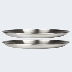 Assiette Plate De Camping | Diamètre Env. 23 Cm | Acier Inox | 2 Assiettes -Meilleur Camping Magasin assiette plate de camping diametre env 23 cm acier inox 2 assiettes 6