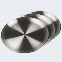 Assiette Plate De Camping | Diamètre Env. 23 Cm | Acier Inox | 3 Assiettes -Meilleur Camping Magasin assiette plate de camping diametre env 23 cm acier inox 3 assiettes 3