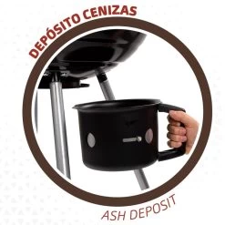 Barbecue Portable Rond Au Charbon De Bois Avec Couvercle Aktive -Meilleur Camping Magasin barbecue portable rond au charbon de bois avec couvercle aktive 4