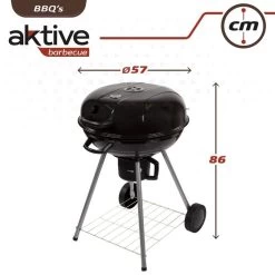 Barbecue Portable Rond Au Charbon De Bois Avec Couvercle Aktive -Meilleur Camping Magasin barbecue portable rond au charbon de bois avec couvercle aktive 6