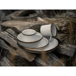 Barebones Assiettes Et Plateaux En émail - 2 Pièces - Coquille D'Oeuf -Meilleur Camping Magasin barebones assiettes et plateaux en email 2 pieces coquille doeuf 2