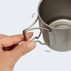 Batterie De Cuisine De Camping Set | Casseroles + Fourchette/Cuillère | Titane -Meilleur Camping Magasin batterie de cuisine de camping set casseroles fourchettecuillere titane 5