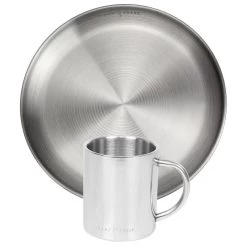 Camping Assiette Plate Et Tasse Isotherme Set | Acier Inoxydable