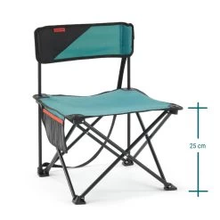Quechua CHAISE BASSE PLIANTE DE CAMPING MH100 Bleue -Meilleur Camping Magasin chaise basse pliante de camping mh100 bleue 3