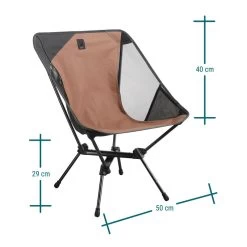 Quechua CHAISE BASSE PLIANTE DE CAMPING MH500 MARRON -Meilleur Camping Magasin chaise basse pliante de camping mh500 marron 3