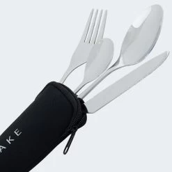Couverts De Camping Set | Fourchette, Couteau, 2 Cuillères | Incl. Sac | Acier -Meilleur Camping Magasin couverts de camping set fourchette couteau 2 cuilleres incl sac acier 3
