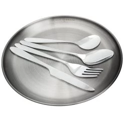 Couverts Et Assiette Plate De Camping Set | Acier Inoxydable