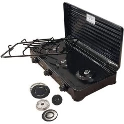 MPM Cuisinière à Gaz Portable Pour Le Camping Avec 3 Feux Couvercle Smile -Meilleur Camping Magasin cuisiniere a gaz portable pour le camping avec 3 feux couvercle smile 6
