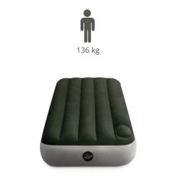 Intex Downy Jr. Twin Airbed - Lit Gonflable - 191x76x25cm - Avec Accessoires -Meilleur Camping Magasin downy jr twin airbed lit gonflable 191x76x25cm avec accessoires 2