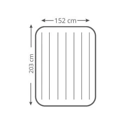 Intex Downy Queen Airbed - Lit Gonflable - 203x152x25cm - Avec Accessoires -Meilleur Camping Magasin downy queen airbed lit gonflable 203x152x25cm avec accessoires 3
