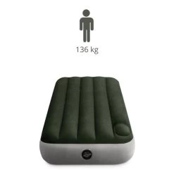 Intex Downy Twin Airbed With Foot BIP - Lit Gonflable - 191x99x25cm - Avec Accessoires -Meilleur Camping Magasin downy twin airbed with foot bip lit gonflable 191x99x25cm avec accessoires 2