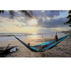 TICKET TO THE MOON Hamac King SizeAqua / Gris Foncé -Meilleur Camping Magasin hamac king sizeaqua gris fonce 4