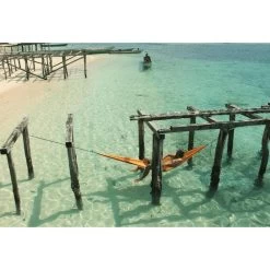 TICKET TO THE MOON Hamac TTTM Compact Jaune Foncé -Meilleur Camping Magasin hamac tttm compact jaune fonce 3