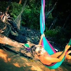 TICKET TO THE MOON Hamac TTTM Original Bleu Aqua / Rose -Meilleur Camping Magasin hamac tttm original bleu aqua rose 2