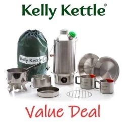 Kelly Kettle Kit 'Base Camp' Ultime - Acier Inoxydable NOUVEAU -Meilleur Camping Magasin kelly kettle kit base camp ultime acier inoxydable nouveau 2