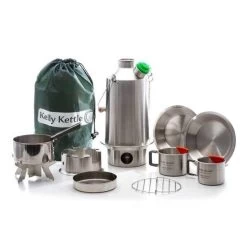 Kelly Kettle Kit 'Base Camp' Ultime - Acier Inoxydable NOUVEAU