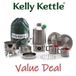 Kelly Kettle Kit Ultime 'Scout' - Acier Inoxydable NOUVEAU -Meilleur Camping Magasin kelly kettle kit ultime scout acier inoxydable nouveau 2