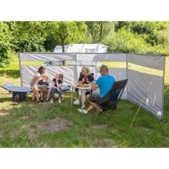 Paravent De Camping Bora - Brise-Vue - 4,5 X 1,4 M - Résistant Au Vent - Gris -Meilleur Camping Magasin paravent de camping bora brise vue 45 x 14 m resistant au vent gris 2