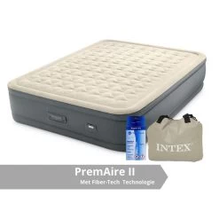 Intex Premaire II - Lit Gonflable - 203x152x46cm - Compris Les Accessoires