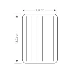 Intex Prestige Downy Jr. Twin Airbed - Lit Gonflable - 191x152x25cm - Avec Accessoires -Meilleur Camping Magasin prestige downy jr twin airbed lit gonflable 191x152x25cm avec accessoires 3