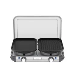 Campingaz Réchaud De Camping à Gaz 2 Feux Camp & Grill - Plancha, Grill Et Wok -Meilleur Camping Magasin rechaud de camping a gaz 2 feux camp and grill plancha grill et wok 3