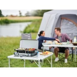 Campingaz Réchaud De Camping à Gaz 2 Feux Camp & Grill - Plancha, Grill Et Wok -Meilleur Camping Magasin rechaud de camping a gaz 2 feux camp and grill plancha grill et wok 8