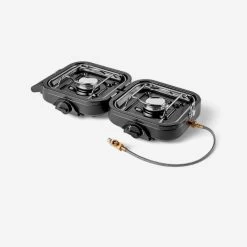 Kemper Réchaud De Camping à Gaz 2 Feux - Portable Et Pliable