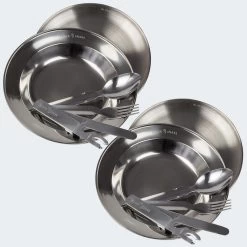 Set Couverts De Camping Et Assiette Creuse & Plate | 2 Personnes -Meilleur Camping Magasin set couverts de camping et assiette creuse and plate 2 personnes 2