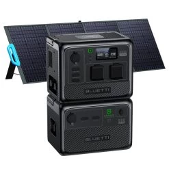 Station Électrique Portable BLUETTI AC60+B80+PV200,IP65 Générateur Solaire