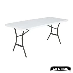 Table Rectangulaire Valise Pliante En Deux (183 X 70 Cm) LIFETIME #80642
