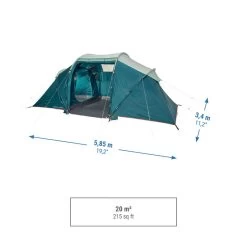 Quechua Tente à Arceaux De Camping - Arpenaz 4.2 - 4 Personnes - 2 Chambres -Meilleur Camping Magasin tente a arceaux de camping arpenaz 42 4 personnes 2 chambres 3