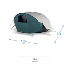 Quechua Tente Bulle De Camping - AirSeconds Skyview Polycoton - 2 Personnes - 1 Chambre -Meilleur Camping Magasin tente bulle de camping airseconds skyview polycoton 2 personnes 1 chambre 3
