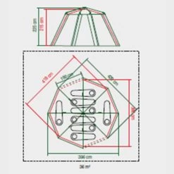 Tente Coleman 8 Personnes Octagon Gris -Meilleur Camping Magasin tente coleman 8 personnes octagon gris 6