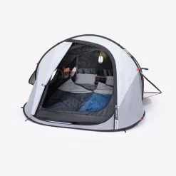Quechua Tente De Camping - 2 SECONDS - 2 Places - Fresh & Black -Meilleur Camping Magasin tente de camping 2 seconds 2 places fresh and black 3