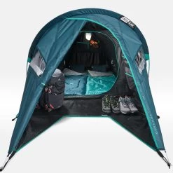 Quechua Tente De Camping - MH100 XL - 2 Places - Fresh & Black -Meilleur Camping Magasin tente de camping mh100 xl 2 places fresh and black 4