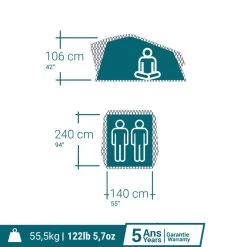 Quechua TENTE DE TOIT MH500 FRESH & BLACK 2P -Meilleur Camping Magasin tente de toit mh500 fresh and black 2p 3