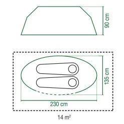 Coleman Tente Galiano Bleue - 2 Personnes -Meilleur Camping Magasin tente galiano bleue 2 personnes 5