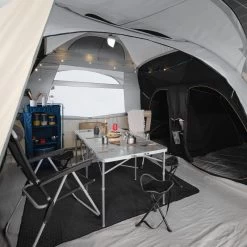Quechua Tente Gonflable De Camping - Air Seconds 8.4 F&B - 8 Places - 4 Chambres -Meilleur Camping Magasin tente gonflable de camping air seconds 84 f and b 8 places 4 chambres 3