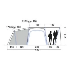 Tente Gonflable Outwell Oakdale 5PA -Meilleur Camping Magasin tente gonflable outwell oakdale 5pa 3